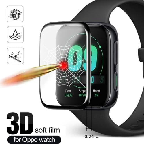 3D Curved Plating Film For OPPO Watch 2 46mm 42mm Smart Watch Replacement Full Cover Screen Protector Film(Not Tempered Glass