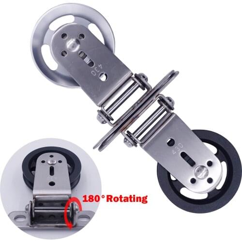 Cable Machine Attachment Rotating Fixed Bearing Pulley Heavy Loading Metal Wheel for Home Lifting Workout Fitness Equipment