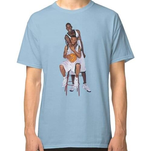 Kevin Garnett and Stephon Marbury Classic T Shirt Hoodie for Men Women DMN T-Shirt Black