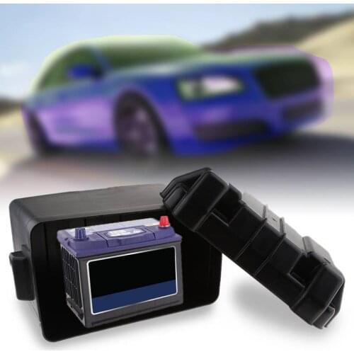 Car RV Boat Marine Battery Box Power Guard Machine Storage Case W/ Strap