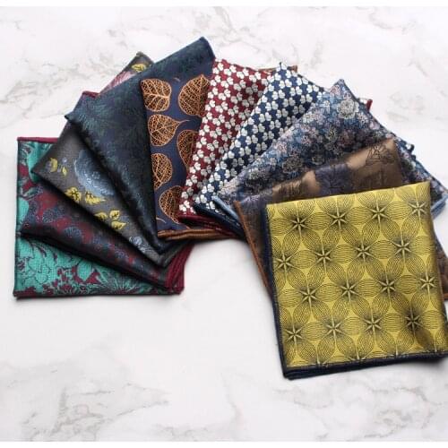 Linbaiway Vintage Handkerchief for Mens Pocket Square Chest Towel Polyester Small Handkerchief Pocket Towel Neck Scarf
