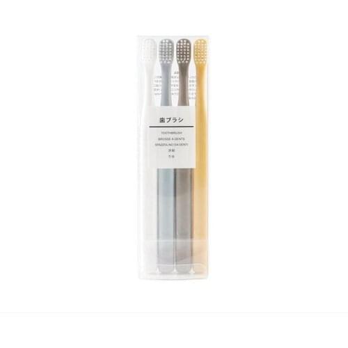 Tooth Brush Set of 4 Adult children Eco Friendly Toothbrush Bamboo Charcoal Bristle Adult Soft Ultra Fine Bristles Toothbrushes