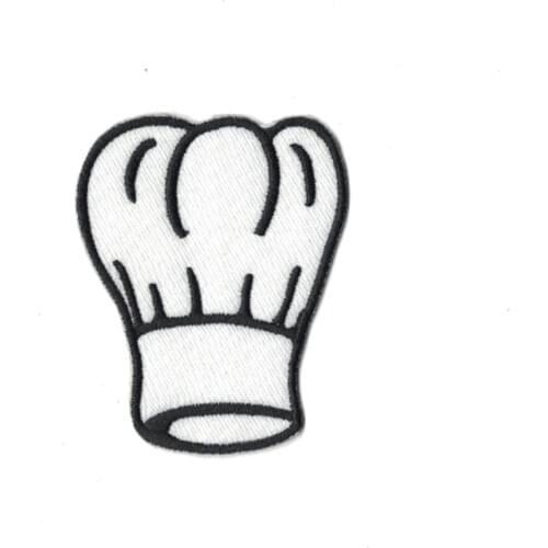 Clothes patch Cartoon Chef hat ,Embroidered iron on patch