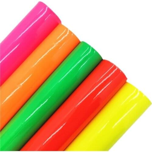 Neon Patent leather Glossy Synthetic Faux leather Fabric Sheets for Bows Earrings Bags Shoes DIY 21X29CM R212A