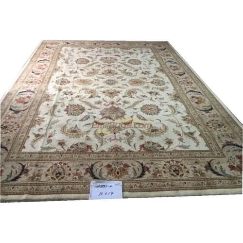 Original single export Turkish handmade carpets OUSHAK Ozarks pure wool carpet 8987 10X14gc158zieyg14