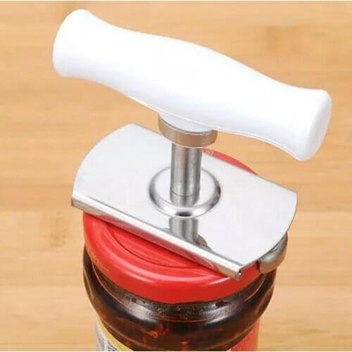 Can Opener Adjustable Stainless Steel 1-4 Inches Portable Multi-function Bottle Seal Lid Remover Kitchen Manual Jar Openers Tool
