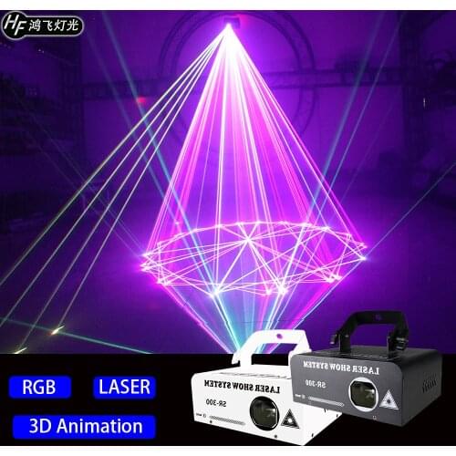 Full Color Animation Laser Light Strip Stage 3D Laser KTV Private Room Concert Disco Party Club Wedding DJ