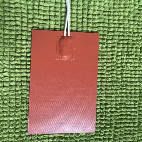 W/Deg 50C thermostat plate for the warming of motor oil in the car 100X300mm 12V 60w Car Filter Heater Silicone Heater Pad