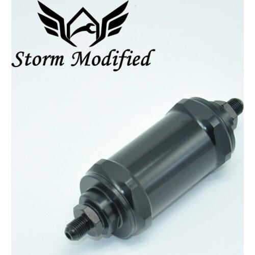 Inline Fuel Filter E85 Ethanol With 100 Inline Fuel Filter Inlet Outlet AN6 AN8 AN10