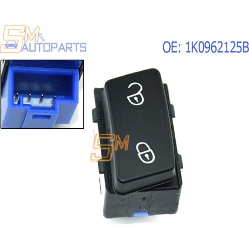High Quality Driver Side Central Locking Switch Button For VW Jetta Golf MK5 GTI Rabbit Tiguan Seat Alhambra 1K0962125B