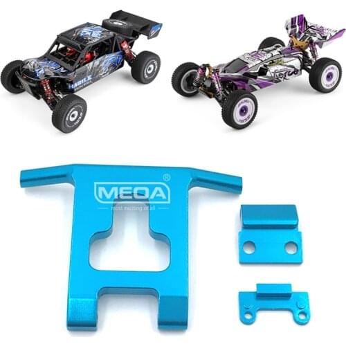WLtoys RC Car Spare Parts 4WD 124018 124019 Upgraded Metal Blue Front Anti-Collision Board Assembly 1/12 Accessories