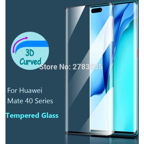 For Huawei Mate 40 Mate40 Pro Plus RS 9H Hardness 3D Full Cover Slim Toughened Curved Tempered Glass Film Screen Protector Guard