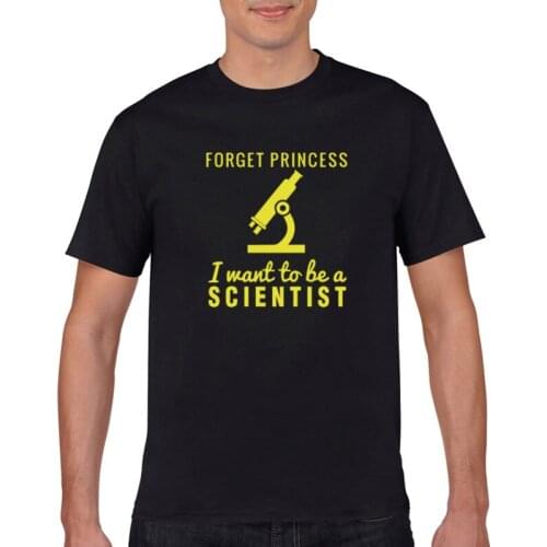 2021 Forget princess I want to be a scientist funny print T-shirt women fashion Harajuku short sleeve fashionable T-shirt