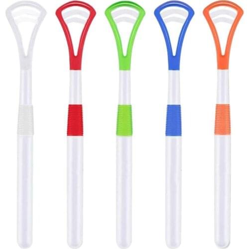 1Pcs Tongue Scraper Tongue Brush Cleaner Or-al Cleaning Tongue Toothbrush Brush Fres-h Breath Remove Tongue Coating