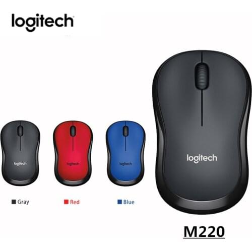 100% Original Logitech M220 Wireless Mouse with 2.4GHz Silent Mouse Optical Ergonomic PC Gaming Mouse for Mac OS/Window 10/8/7