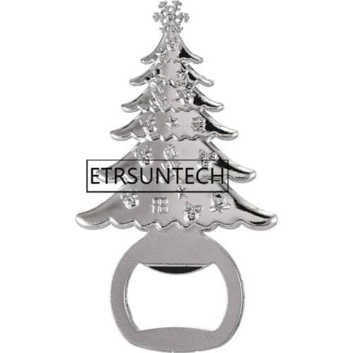 100pcs Christmas Tree Bottle Opener Xmas Tree Design Opener with Gift Box Package Christmas Party Favor