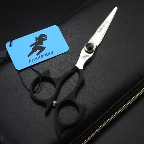 5-inch black elastic paint handle TOP Hairdressing Scissors JP 440C Professional Barbers Cutting Scissors Shears Hair Scissors