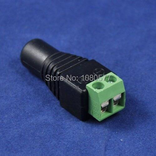50pcs 2.1 x 5.5mm DC Female Power Jack Adapter Connector Plug For LED Strip CCTV Light