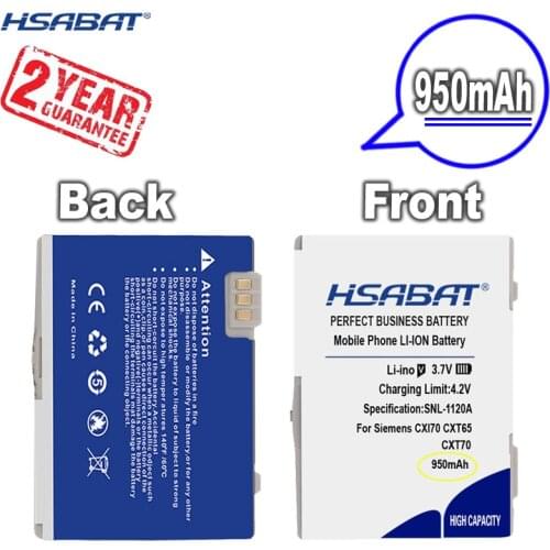 New Arrival [ HSABAT ] Battery for Siemens CXI70 CXT65 CXT70 CXV65 CXV70 M65 M75 M8 S65 S65V S66 S75 SK65 SP65 CX75 CXI65 CXO65