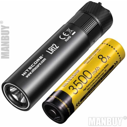 Top Sales NITECORE LR12 18650 Rechargeable Battery Retractable Diffuser Enables Lantern Flashlight Reading Camping Free Shipping