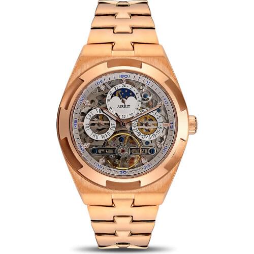 AILANG brand double flywheel automatic mechanical watch mens watch original design personality mens watch
