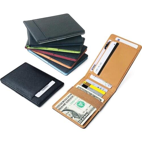 Men Credit Card Holders Business ID Card Case Wallet Men Leather Multi-card Card Holder Wallet Soft Skin Card Holder Package