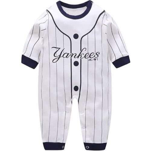 Newborn Baby Boys Girls Romper Cartoon Print Cotton Long Sleeve Jumpsuit Infant Clothing Pajamas Toddler Baby Clothes Outfits