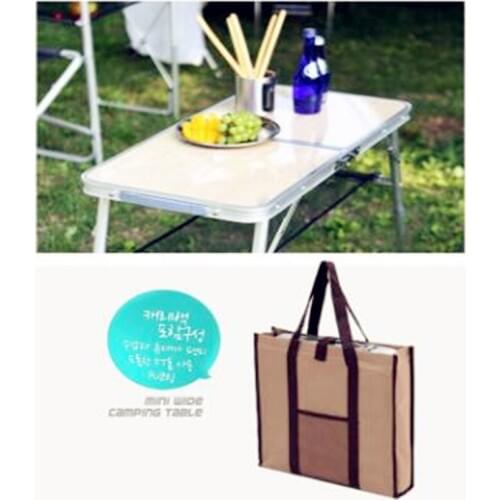 Export Korea outdoor camping folding aluminum alloy table portable adjustable height picnic barbecue table with bag