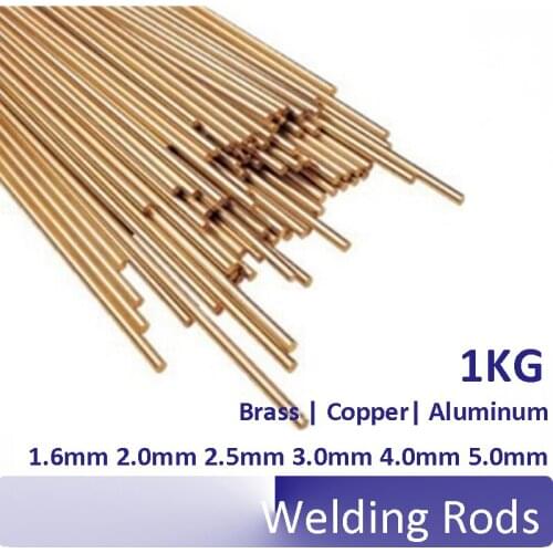 1KG Brass Red Copper Aluminum Electrode Welding Rod diameter 1.6mm 2.0mm 2.5mm 3.0mm 4.0mm 5.0mm