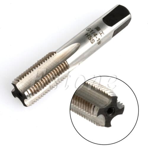 HSS 55° 4 Flutes G1/4-19 BSP 55 Degree Pipe 1/4'' Thread Tap Plug