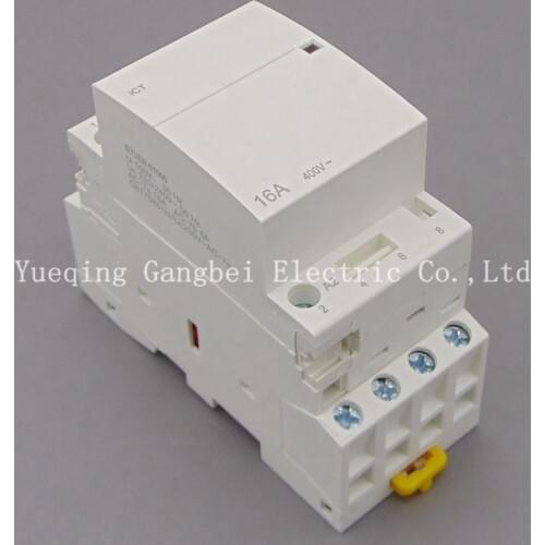 ICT 4P 16A 4NO 220V/230V 50/60HZ Din rail Household ac contactor