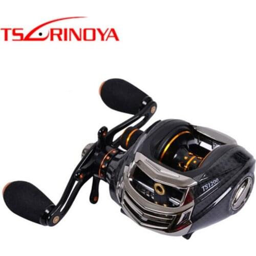 TSURINOYA TS1200 Baitcasting Fishing Reel 6.3:1 13+1BB Right Hand Lure Reel Quality Saltwater Freshwater Carp Fishing Wheel