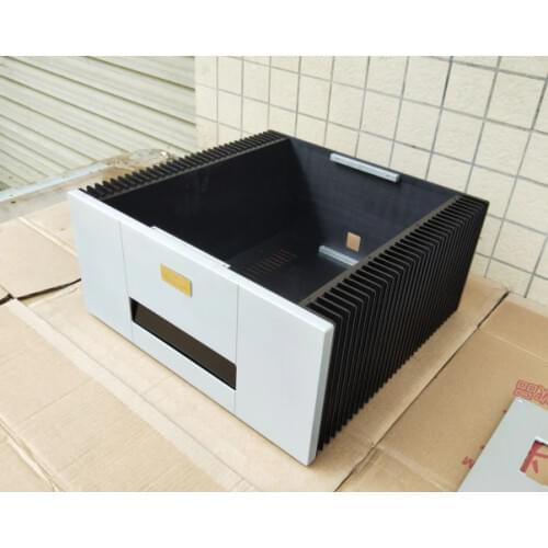 Goldmund All aluminum amplifier chassis / Preamplifier case / AMP Enclosure / DIY box (430 *200*413mm)