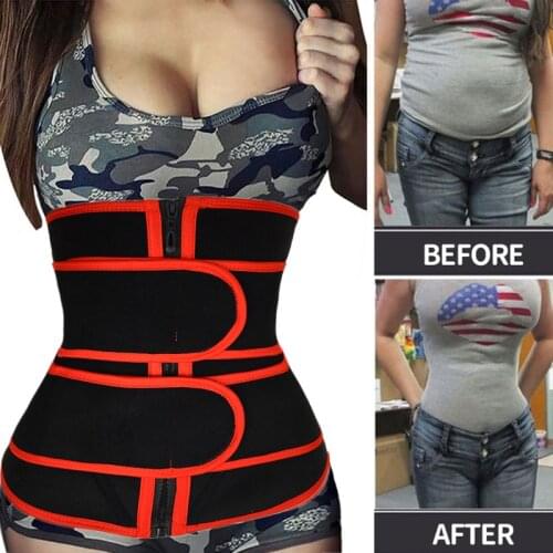 Slimming Sheath Belly Sweat Cincher Trimmer Belt Neoprene Waist Trainer Women Tummy Shapewear Weight Loss Fitness Body Shaper