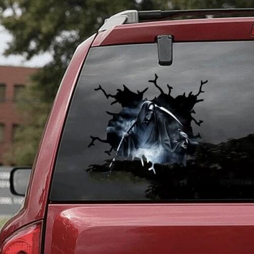 PET Halloween Horror Creative Car Stickers DIY Ghost Heat-Resistant Sun-Resistant Wallpaper Car Exterior Decoration