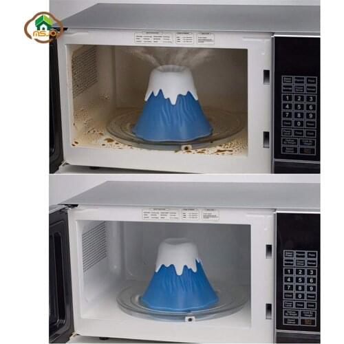 MSJO Microwave Steam Cleaner Volcano Refrigerator Washer Cleaning Oil Stain Remover Spray Vinegar Creative Kitchen cleaning Tool