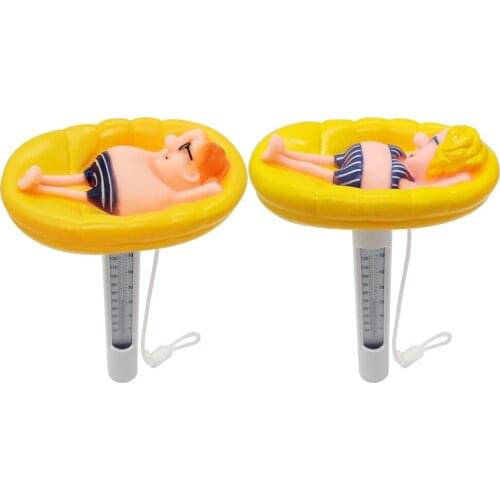 Multi-functional Texture Portable Swimming Pool Thermometer Water Temperature Meter Spa Fish Ponds Floating Probe Water detector