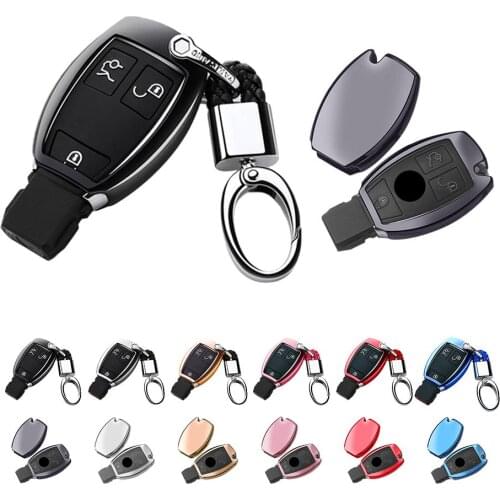 Soft TPU Car Key Cover Case For Mercedes Benz C Class W205 GLC GLA Car Styling Key Shell Protection keychain Accessorie