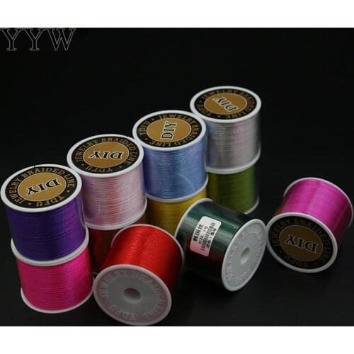 1.50mm Jewelry Make Nylon Cord Satin Cord Satin Thread Macrame Cord Beading Thread Cord Jewelri Kumihimo Rattail Rope Wholesale