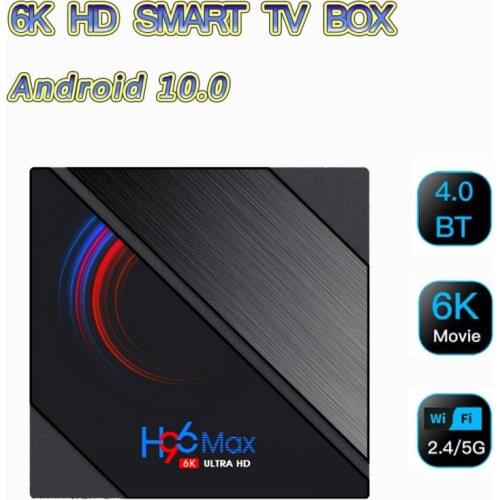 Smart TV Box H96 Max Quad Core H616 6K HD Smart TV Box Android 10.0 Double WIFI Wireless TV Set-top Box With Digital Display