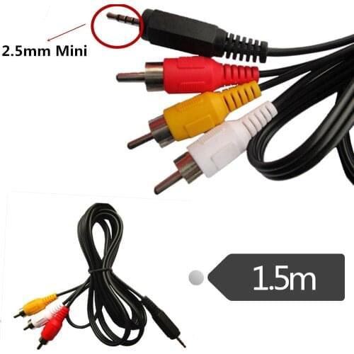 Set-top box extension line mobile phone box one minute three AV2.5mm revolution 3 lotus RCA male adapter cable