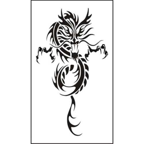 5pcs/lot Temporary Tattoo Sticker New Design Abstract Figure Body Art Waist/ Arm Tattoo for Men and Female