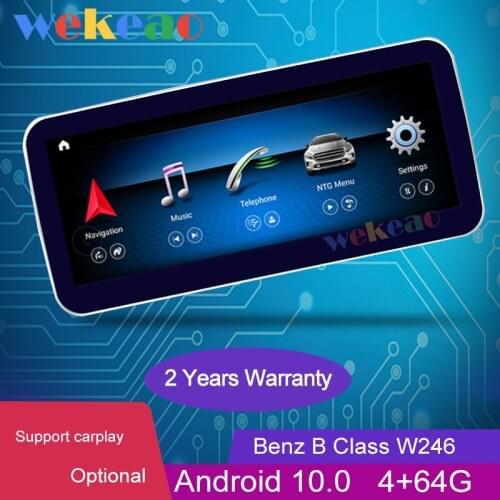 Wekeao 10.25" Touch Screen Android 10.0 Car Dvd Player For Mercedes Benz B Class W245 W246 Auto Radio GPS 4G BT Stereo 2012-2018
