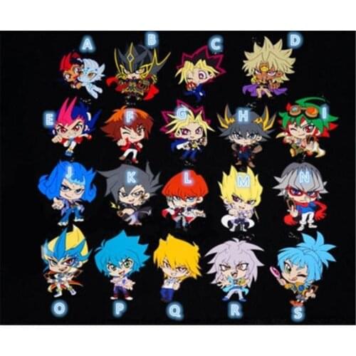 YGO Yu Gi Oh Game King ARC-V Yugi Muto Yusei Fudo Jaden Yuki Seto Kaiba Cosplay Keychain Keyring Strap Rubber Pendant Gift