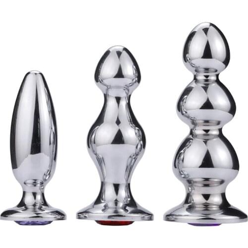 Enticing Butt Plugs with diamond Prostate Massage For Men Female Anus Expansion Stimulator Big Insert Anal Beads Sexos toys