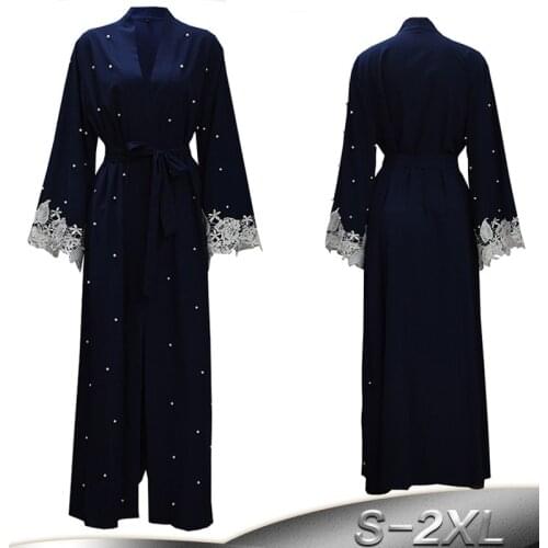 Robe Musulman De Mode Abaya Dubai Kaftan Kimono Cardigan Muslim Hijab Dress Abayas For Women Turkey Islam Plus Size Clothing