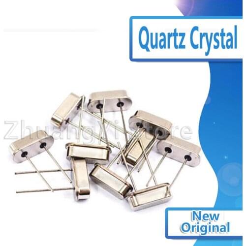 10PCS 4Mhz 6Mhz 8Mhz 12Mhz 16Mhz 20Mhz 24Mhz 32.768K 2*6 32.768K 3*8 Quartz Crystal Resonator Passive Oscillator HC 49S