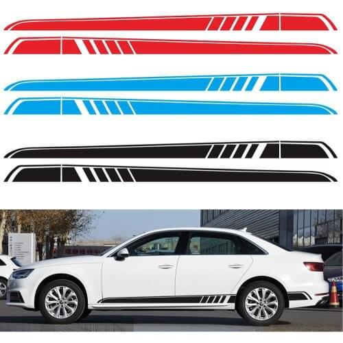 2 Pcs Car Decal Sticker For Mercedes Benz Vito V Class W447 Amg Edition Side Sticker Side Skirt Sticker Vinyl Stripe