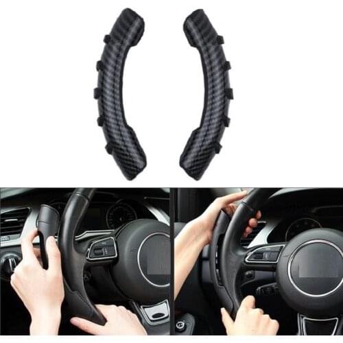 2pcs Car Steering Wheel Frame Trim Cover Non-slip Steering Wheel Cover Carbon Fiber Car Accessories For Honda Civic Accord
