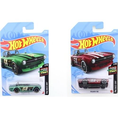 2021-09 Original Hot Wheels Mini Alloy Coupe TRIUMPH TR6 1/64 Metal Diecast Model Car Kids Toys Gift